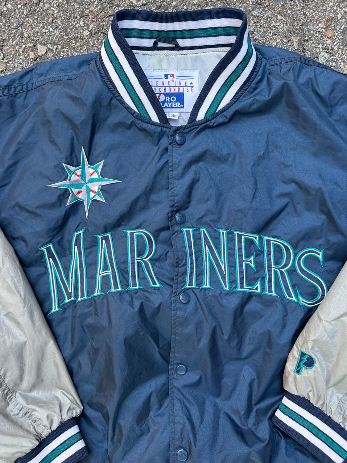 빈티지 90s MLB Pro Player 시애틀 매리너스 베이스볼 자켓  상품이미지2