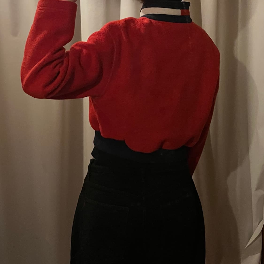 타미힐피거 크롭 반집업 플리스 상품이미지3