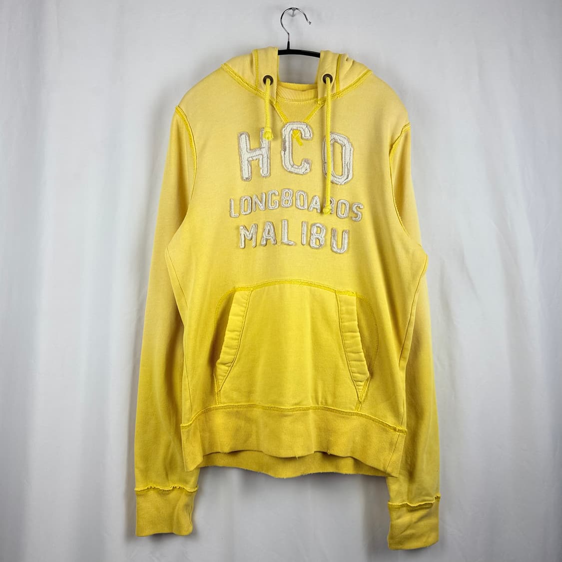 (M) 홀리스터 패치로고 후드 티 옐로우 상품이미지2