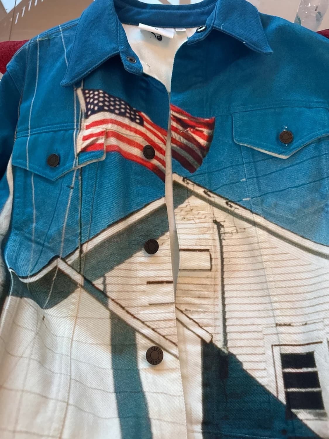 캘빈클라인 라프시몬스 205w39nyc 성조기 트러커 M 상품이미지3