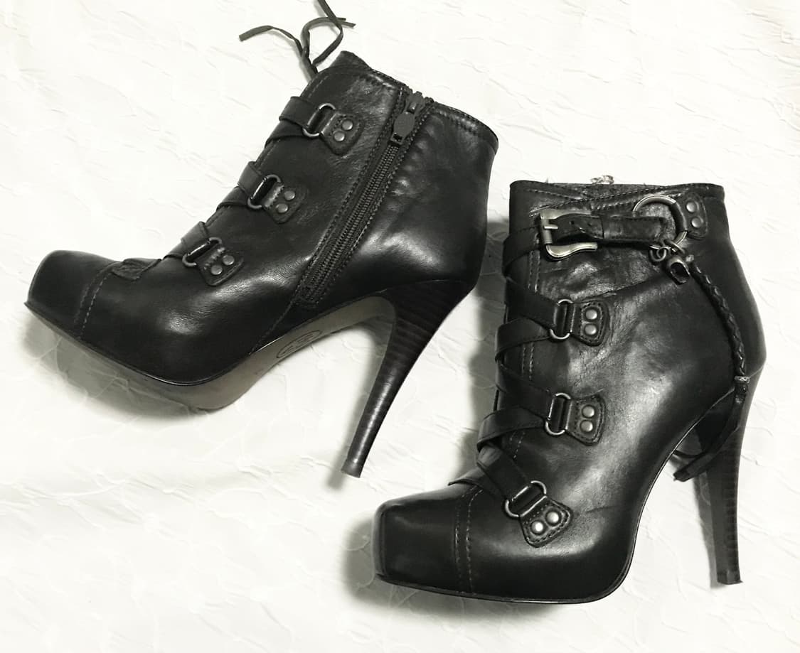 풀박•아쉬 ash 스컬 참 스트랩 레더 힐 37 상품이미지2