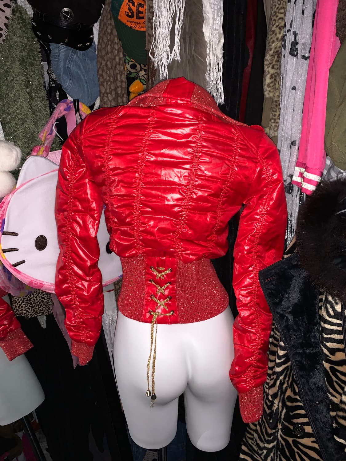 y2k 코르셋 숏패딩 상품이미지3