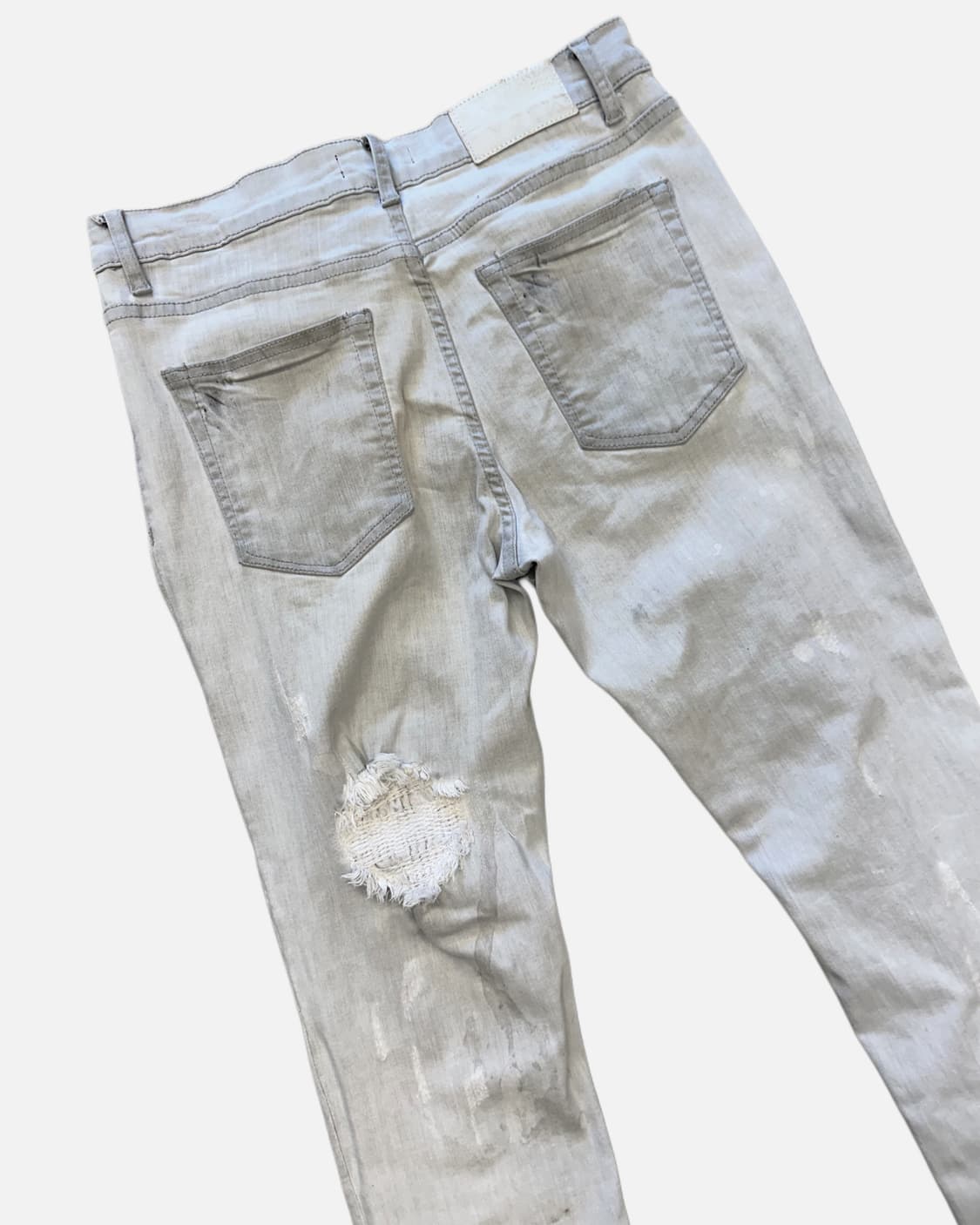 light grey distressed jean 상품이미지6