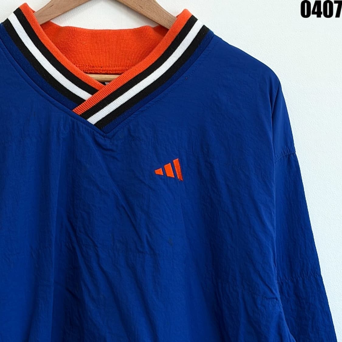 아디다스 브이넥 풀오버 바람막이 자켓 L 0407 상품이미지2