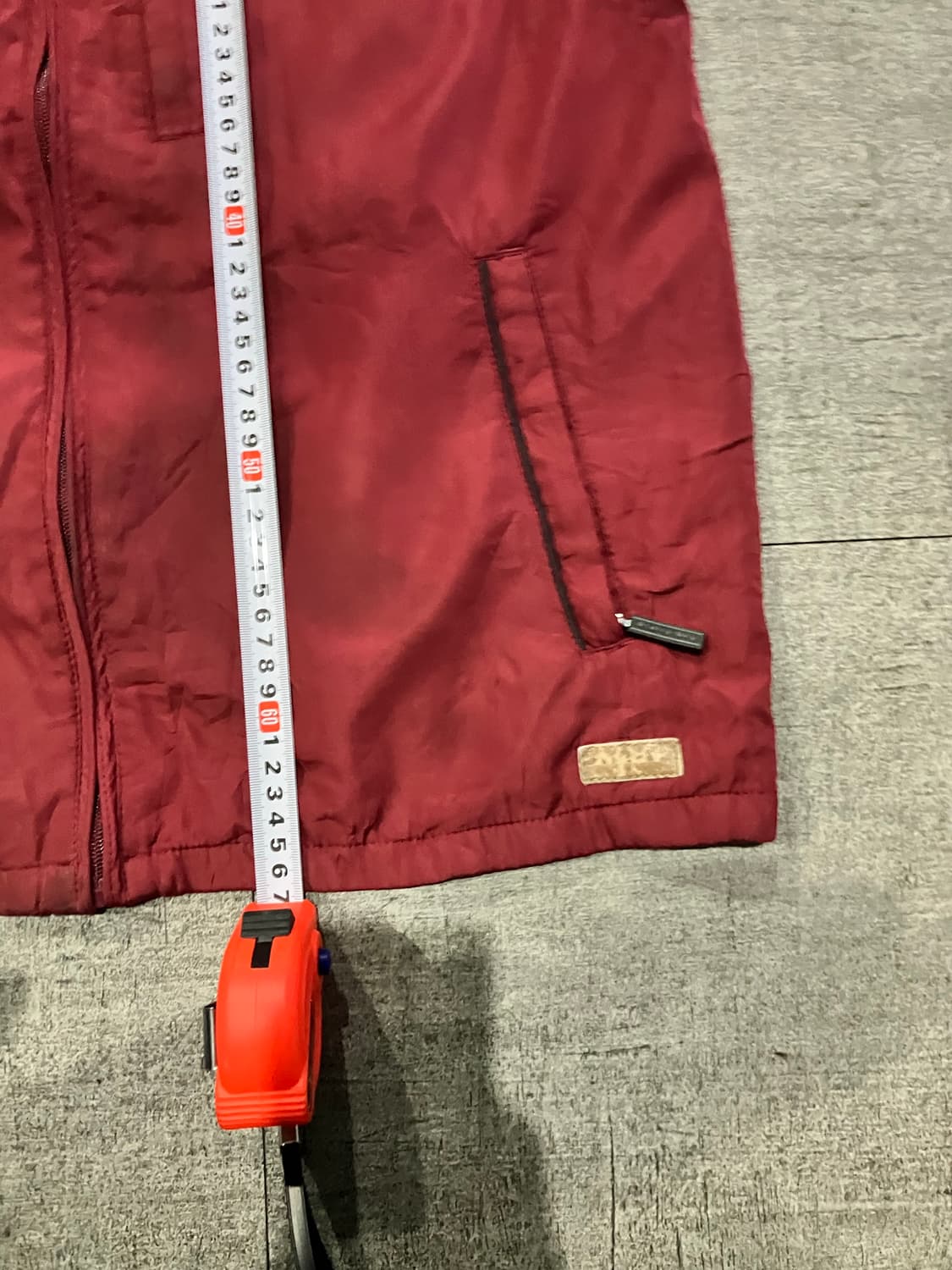 일본빈티지 Starrysky 올드스쿨아메카지 베스트조끼 레드와인 상품이미지3