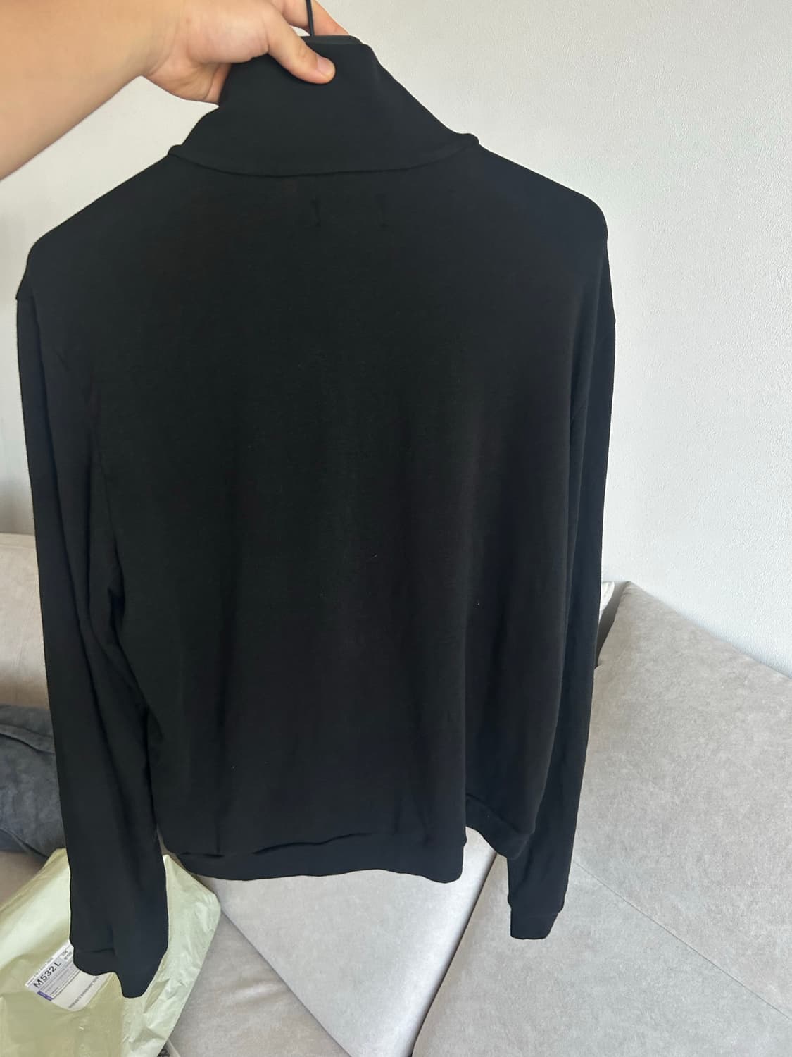 mudule 머듈 넥 집업 블랙 4size  상품이미지1