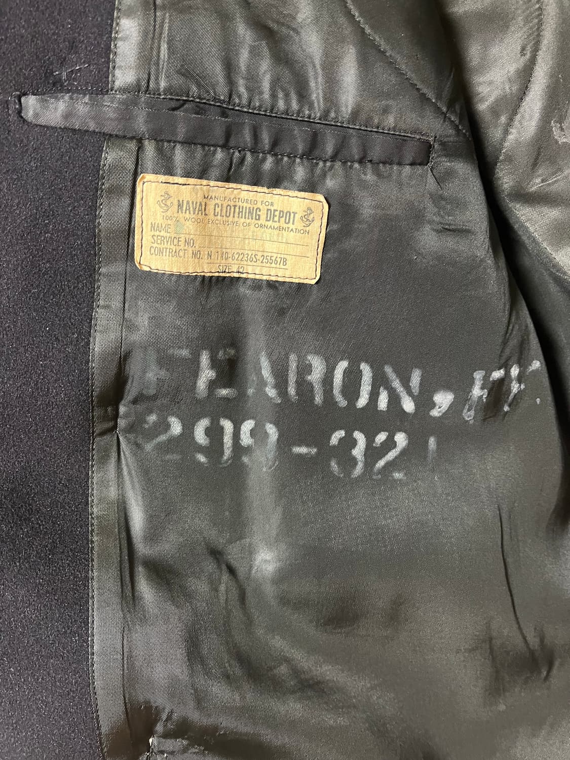 1960s US NAVY ORIGINAL PEA COAT  상품이미지4