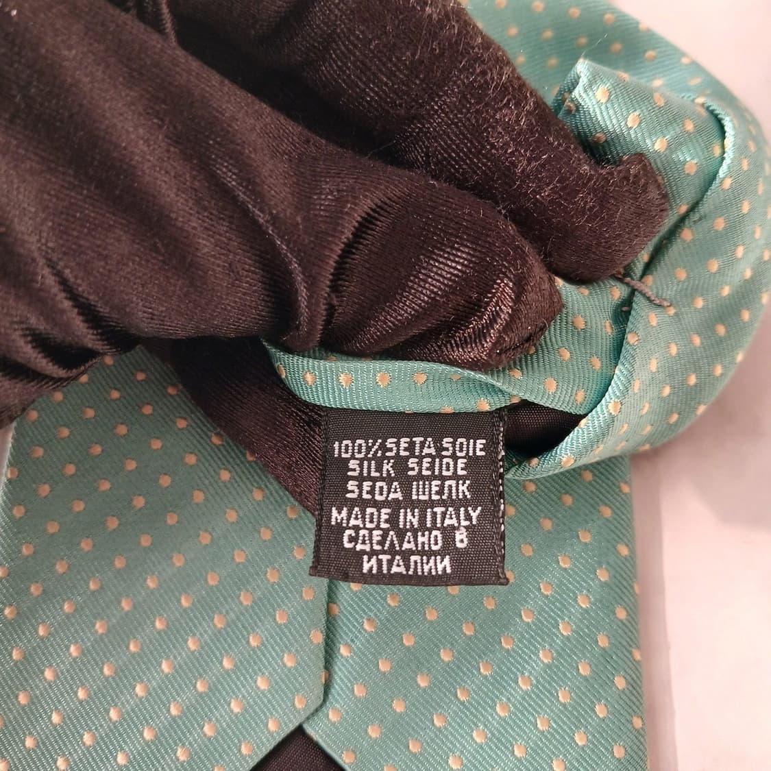 휴고보스 실크 민트 도트 넥타이 8.8cm A등급 A19243
 상품이미지9