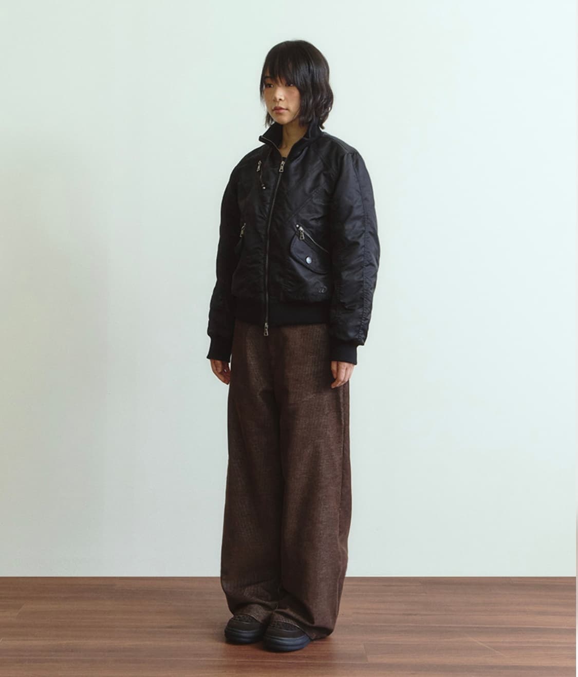 단델 DD 크롭 스터드 MA-1 자켓 cropped studded  상품이미지4