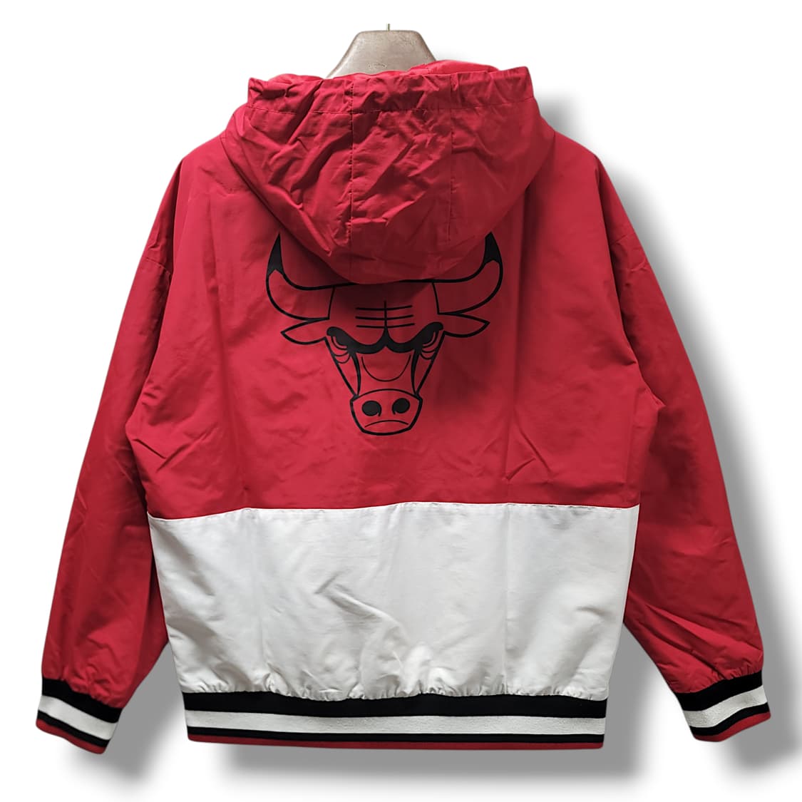 [M] NBA 시카고불스 레드&화이트 바람막이 후드아노락 상품이미지2