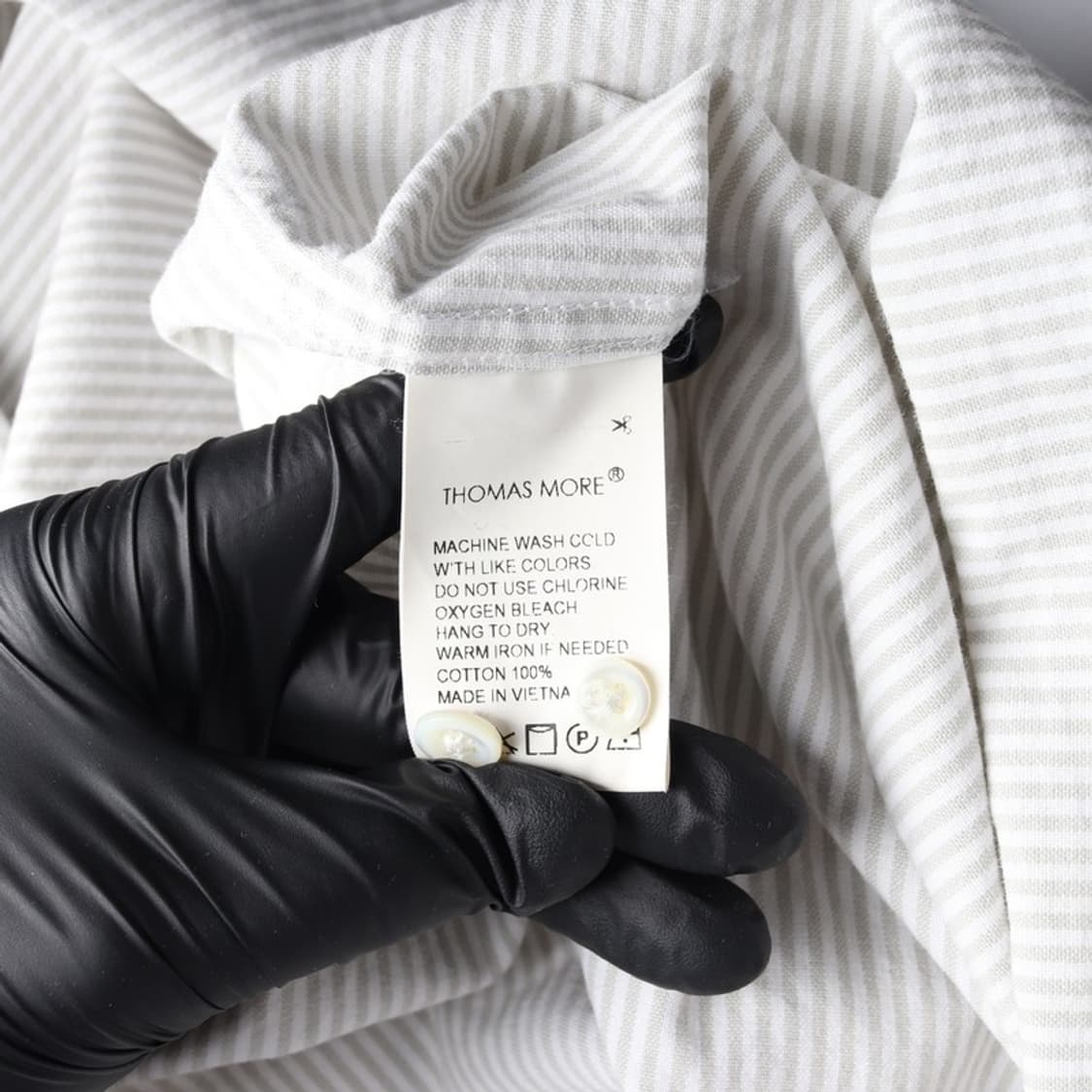 토마스모어 스트라이프 오버핏 셔츠 XL 상품이미지6