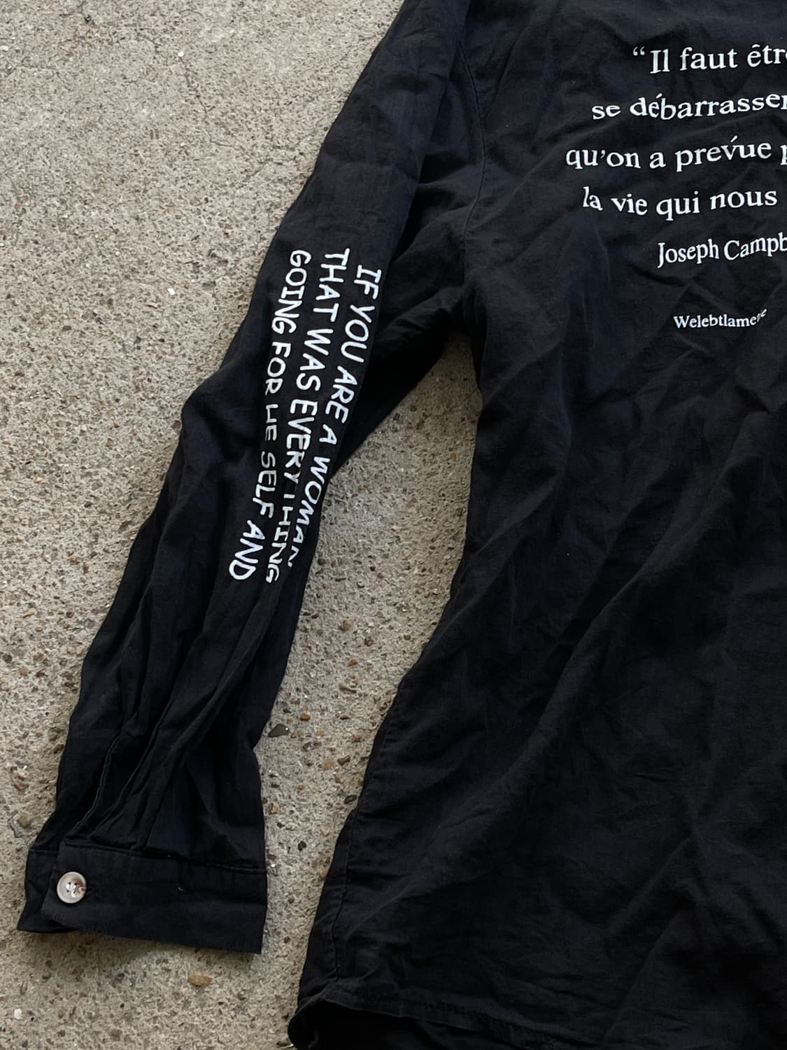 (overtone)lettering linen shirts 상품이미지4