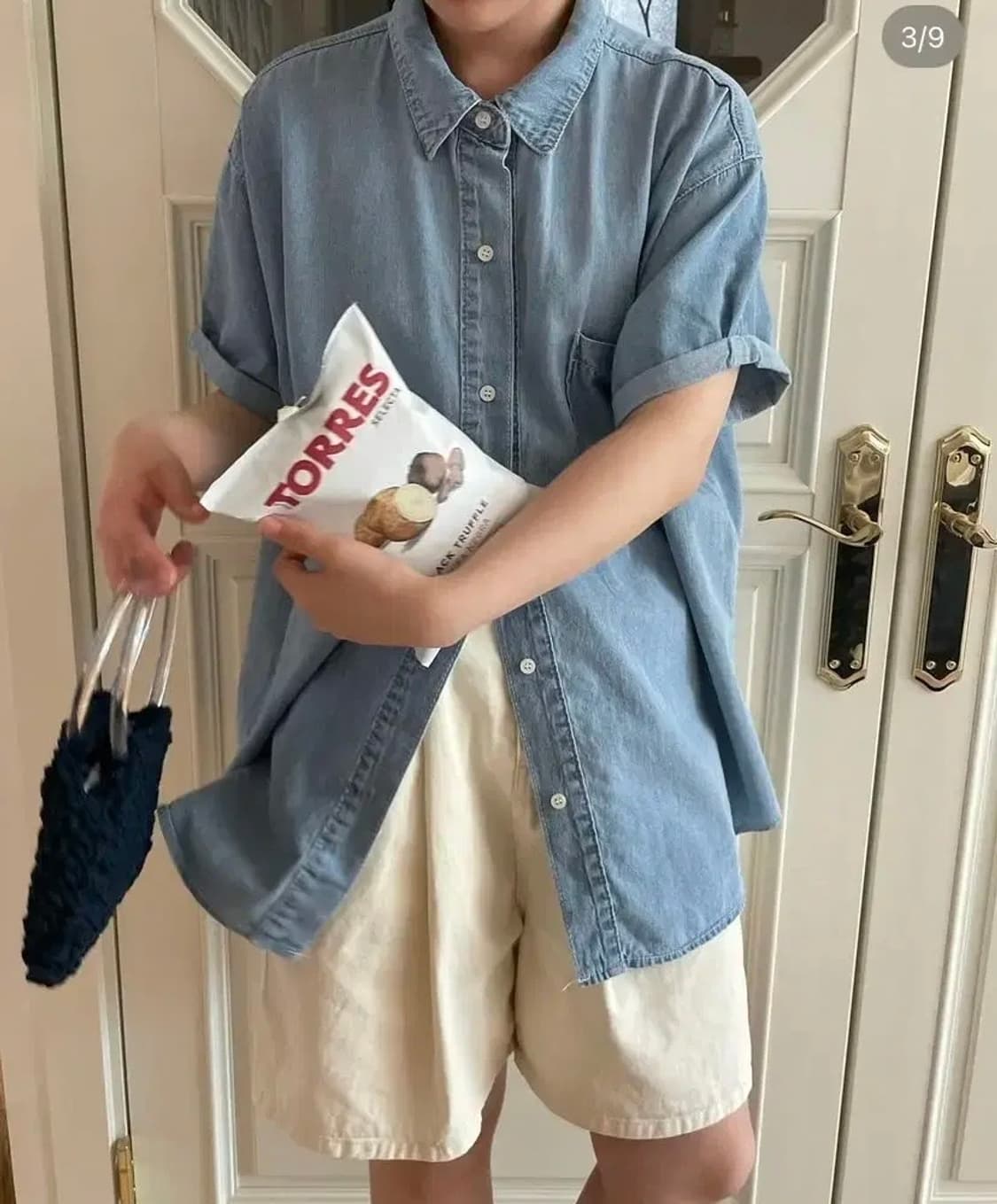 리넨느 워싱 롤업 셔츠NB 상품이미지2