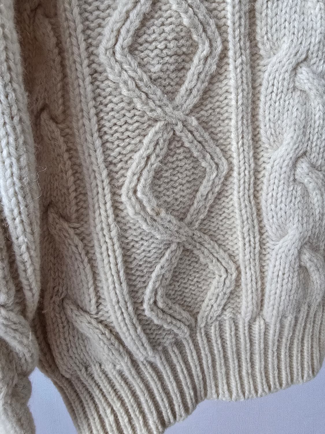 Giovanni 울100% 케이블 니트 상품이미지6