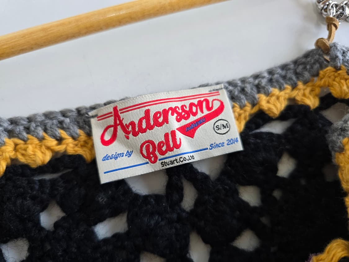 앤더슨벨 TRACK METAL KNIT 크로쉐크롭탑 S/M 상품이미지4