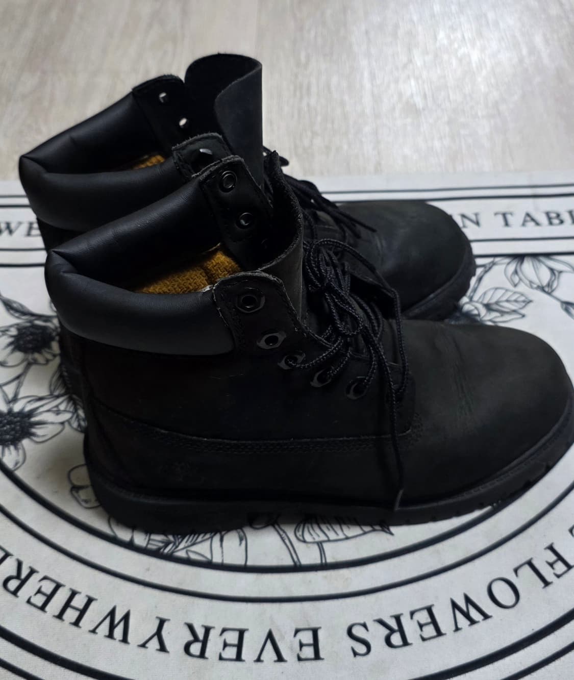 (225~230)팀버랜드 6인치 워터푸르프 블랙 여성부츠 상품이미지3