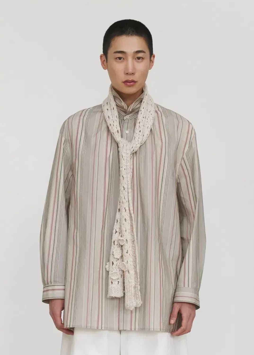 Amomento 아모멘토 크로셰 니트 머플러 상품이미지1