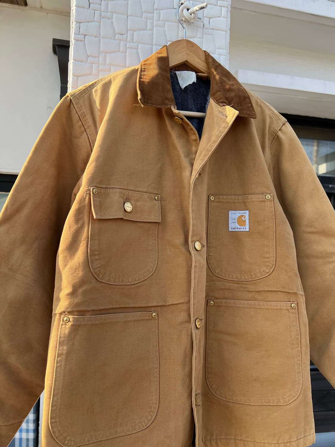 90s 오리지널 칼하트 100주년 미시건 초어자켓 상품이미지2