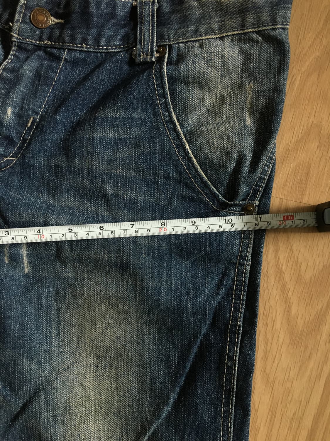 디스퀘어드 Dsquared2 자수 포인트 빈티지 데님 팬츠 34 상품이미지9