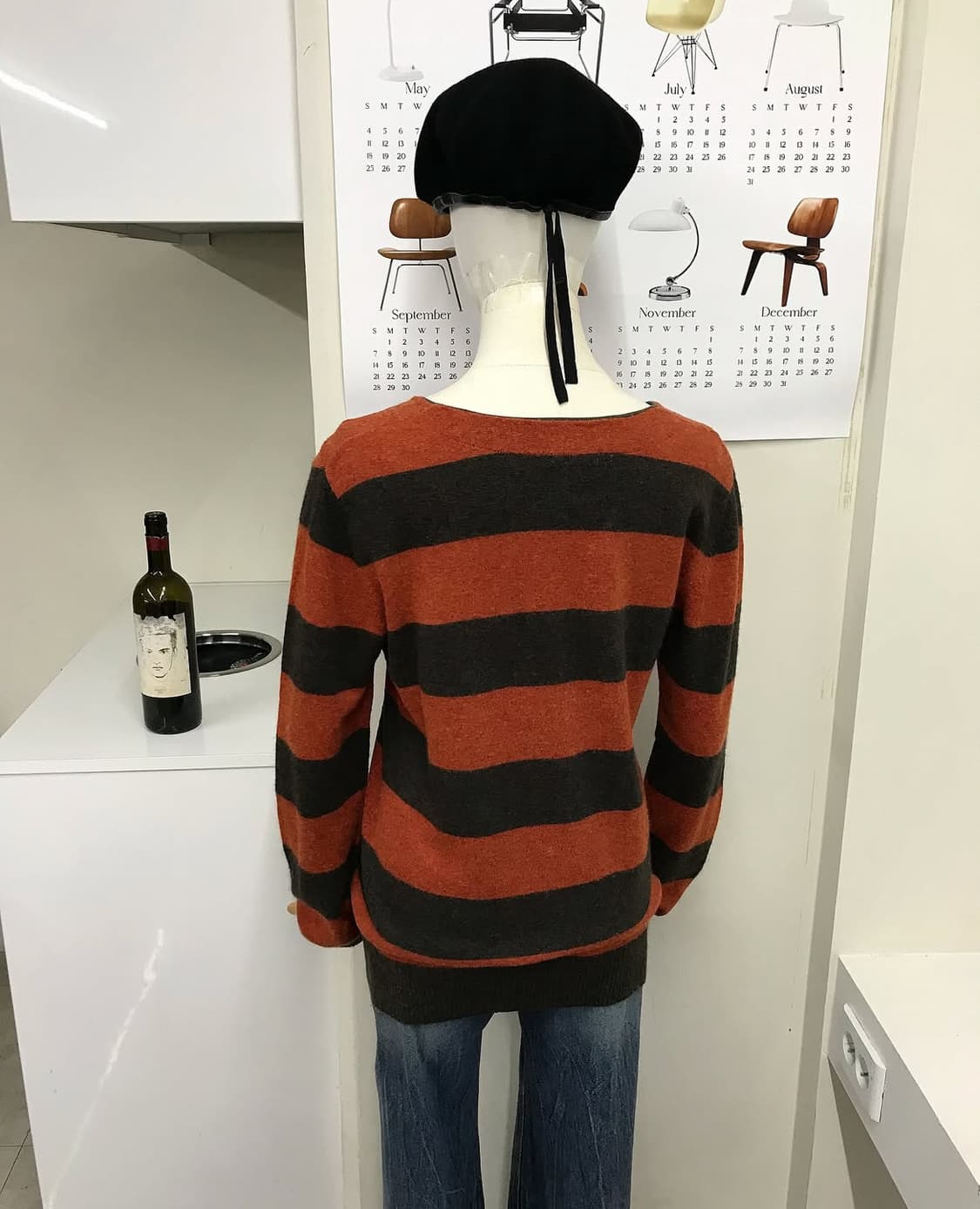 버버리 로고 단가라 니트 상품이미지6