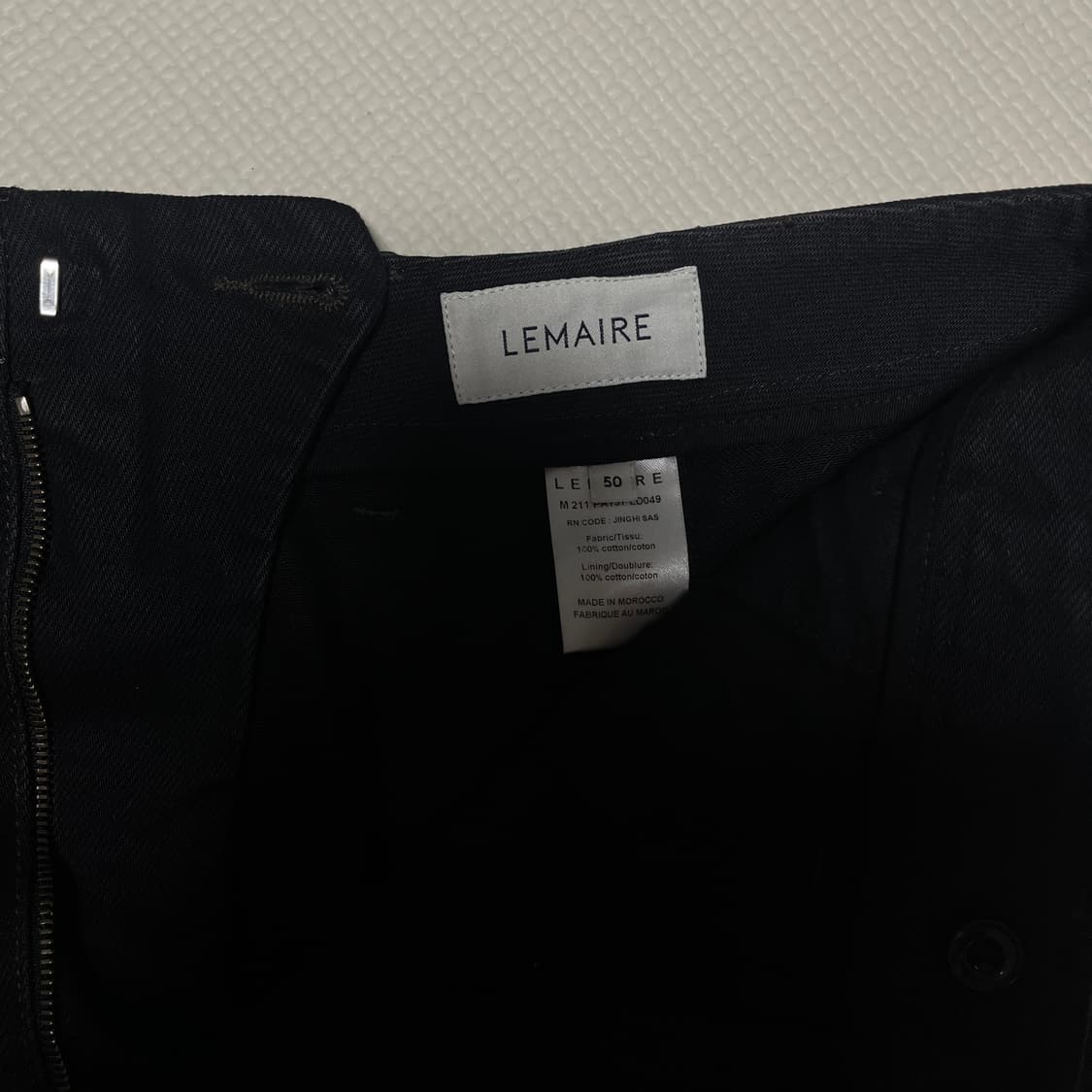 [50] 르메르 트위스티드 벨티드 팬츠 블랙 상품이미지3