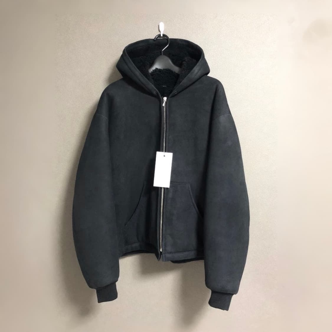 25ss Mouton ZIP leather Hoodie 상품이미지2