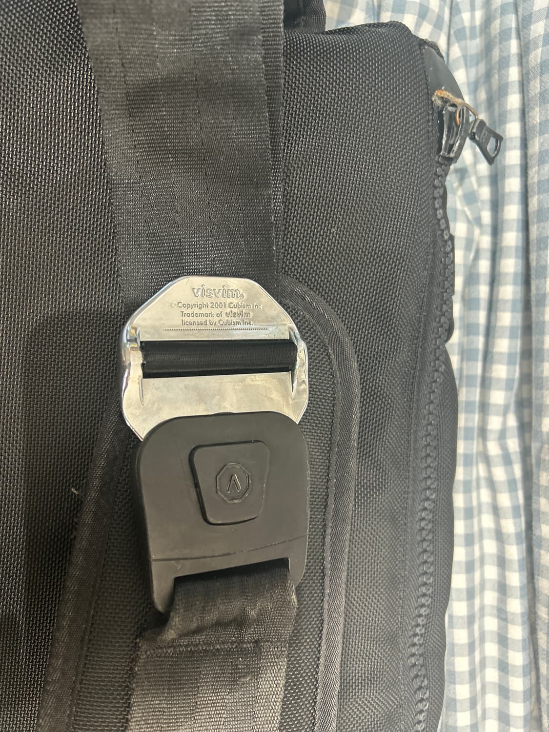 VISVIM 올드비즈빔 아웃도어 패치 올블랙 레더 발리스틱 크로스백 상품이미지5