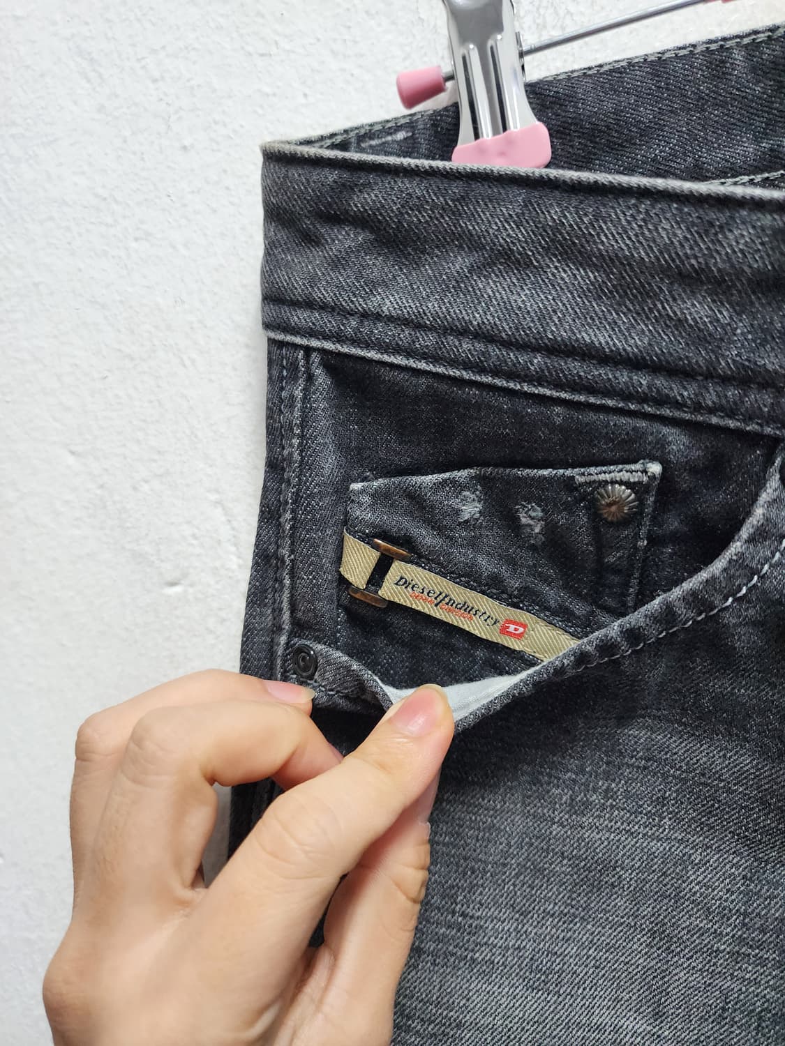 디젤 DARRON 빈티지 흑청바지 상품이미지5