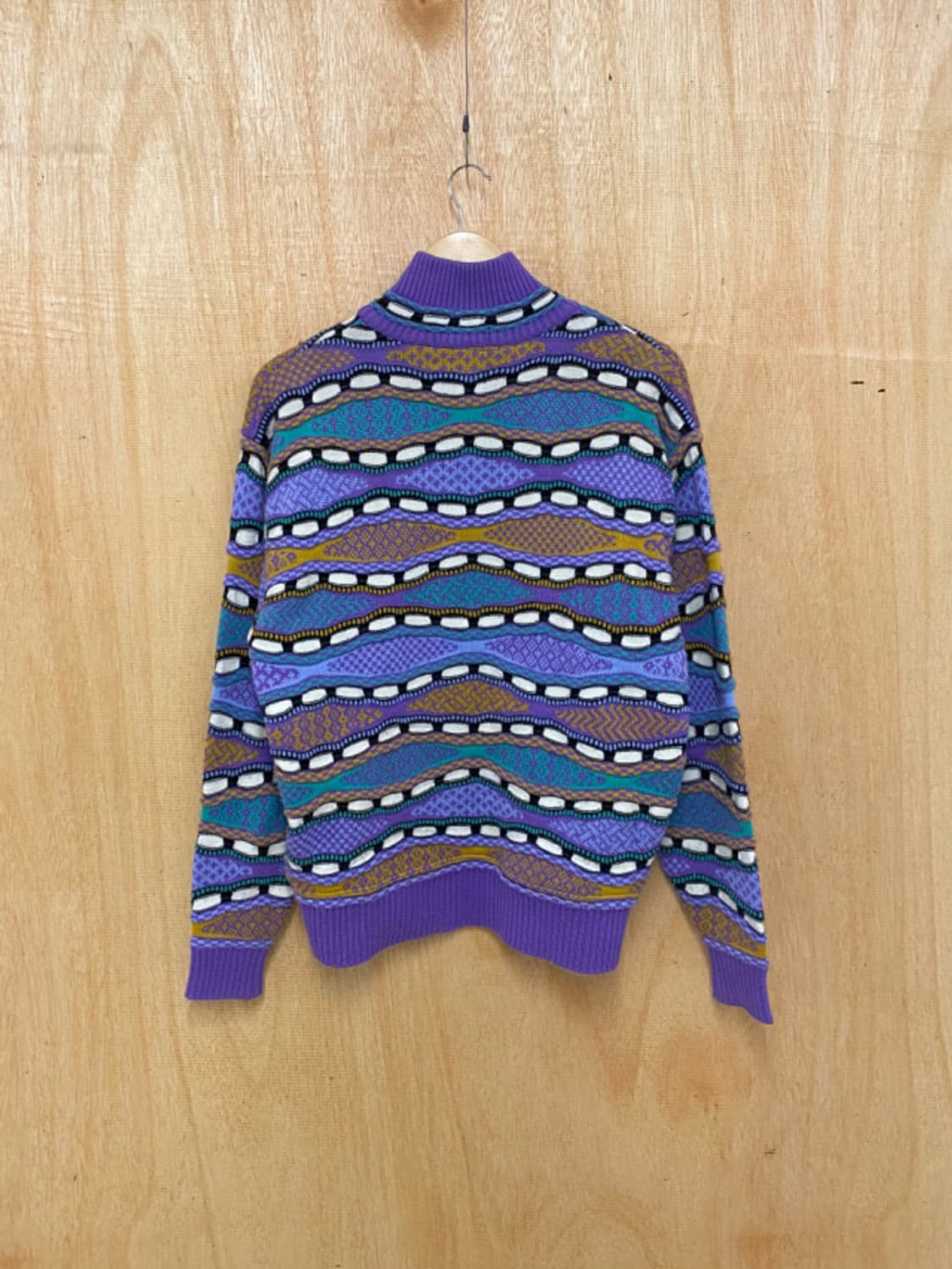 90's DESCENTE cable knit 90년대 데상트 케이블 니트 상품이미지4