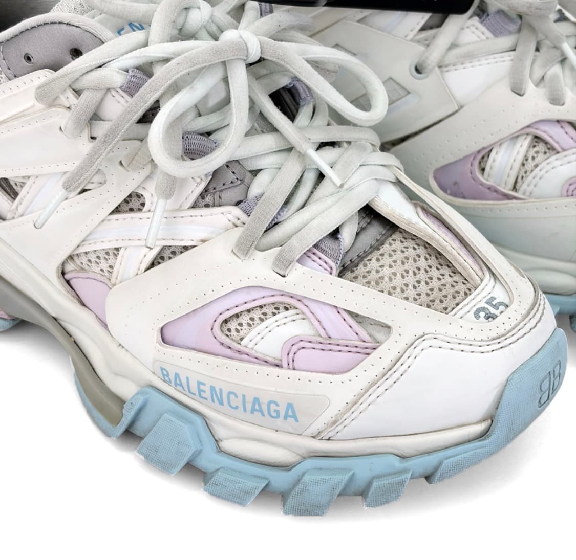 [35] 발렌시아가 여성 트랙 스니커즈 신발 화이트 파스텔 상품이미지8