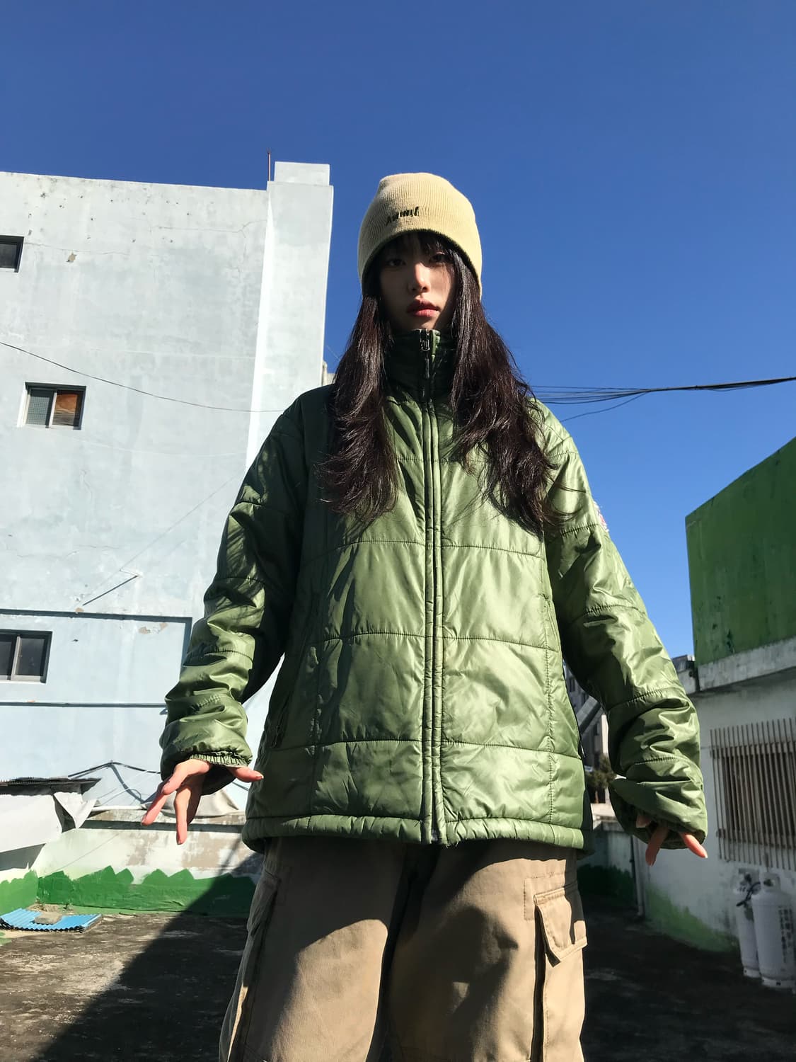 에디바우어 그린 리버시블 패딩 상품이미지6