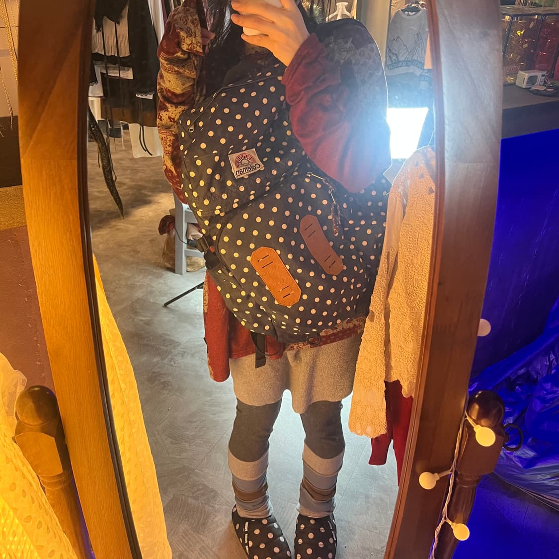 콜맨 도트 백팩 상품이미지3