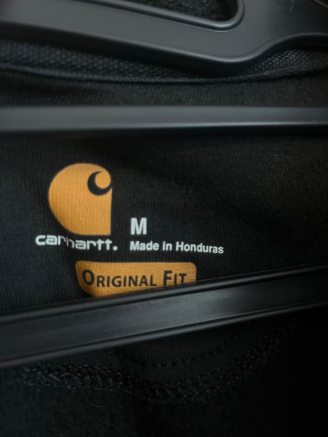 칼하트 오리지널 핏 후드집업 블랙 (M) 상품이미지4