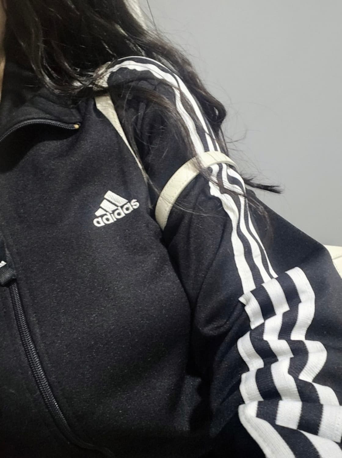 아디다스 져지 저지 트랙탑 집업 블랙 화이트 검흰 L48274 M 95  상품이미지2