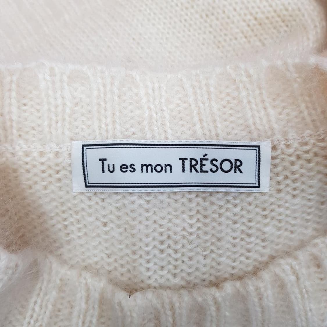 Tu es mon 2022 플라워 모헤어 니트 스웨터 F사이즈 상품이미지5