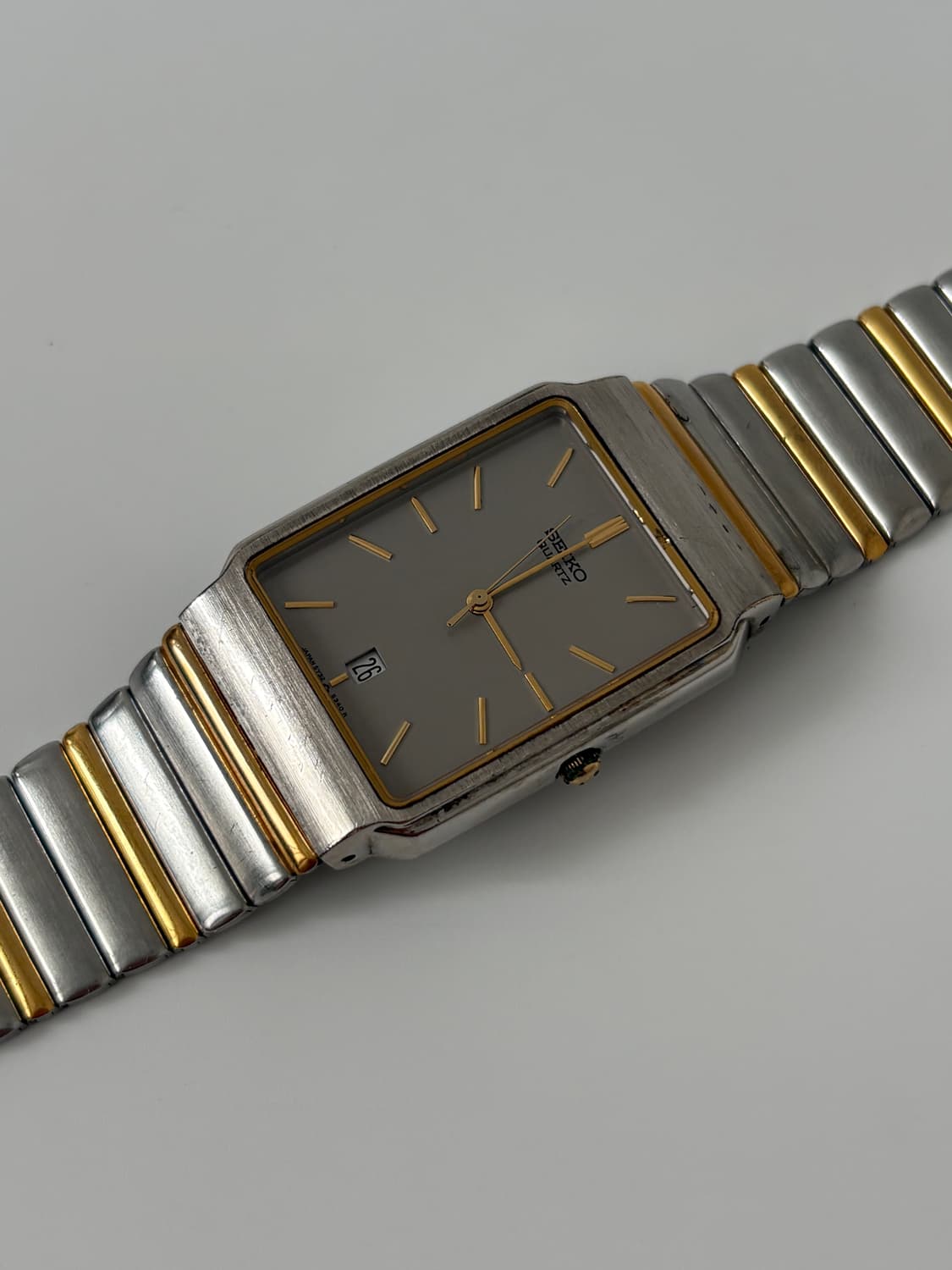 1990s Grey Dial Combi Square Quartz 상품이미지5