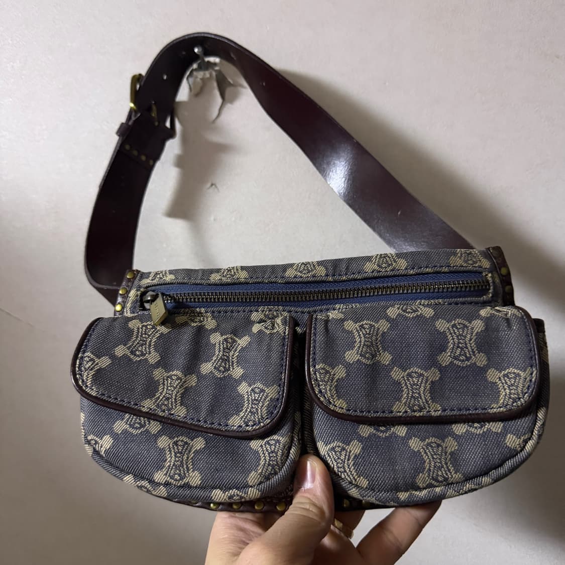 빈티지 셀린느 데님 트리오페 벨트백 상품이미지1