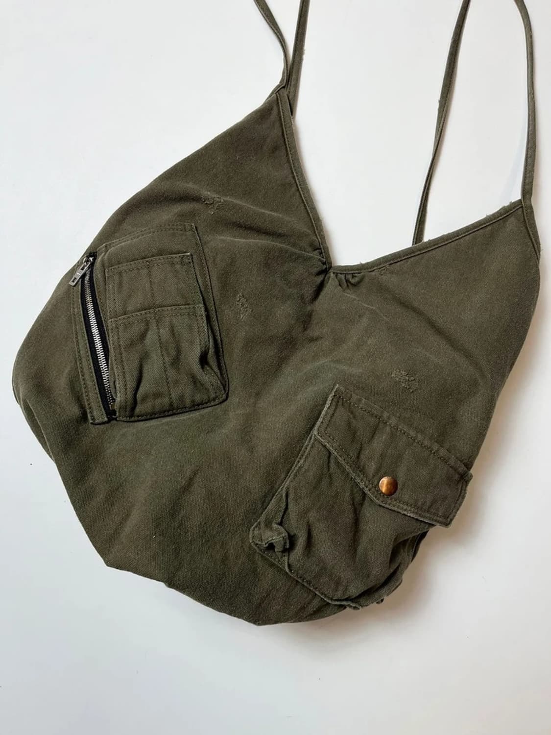 웰던 밀리터리 포켓 터치 토트 백 Q1415 상품이미지3