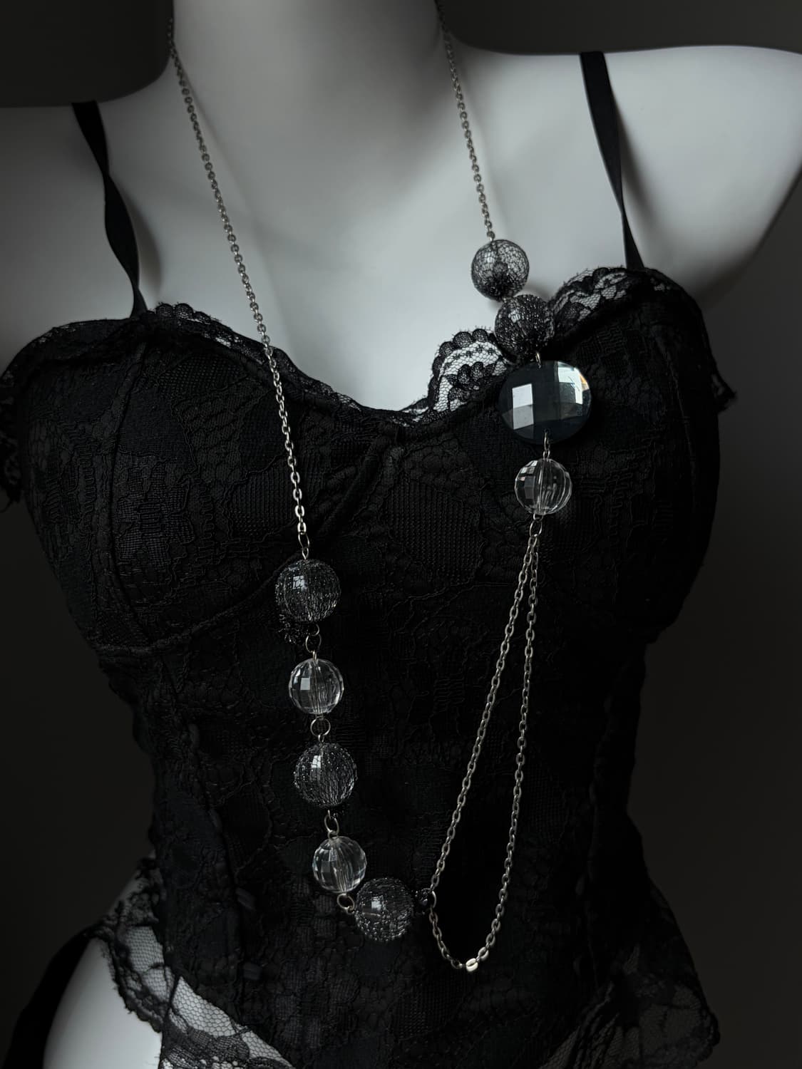 vintage Shadow Mesh Necklace 상품이미지2