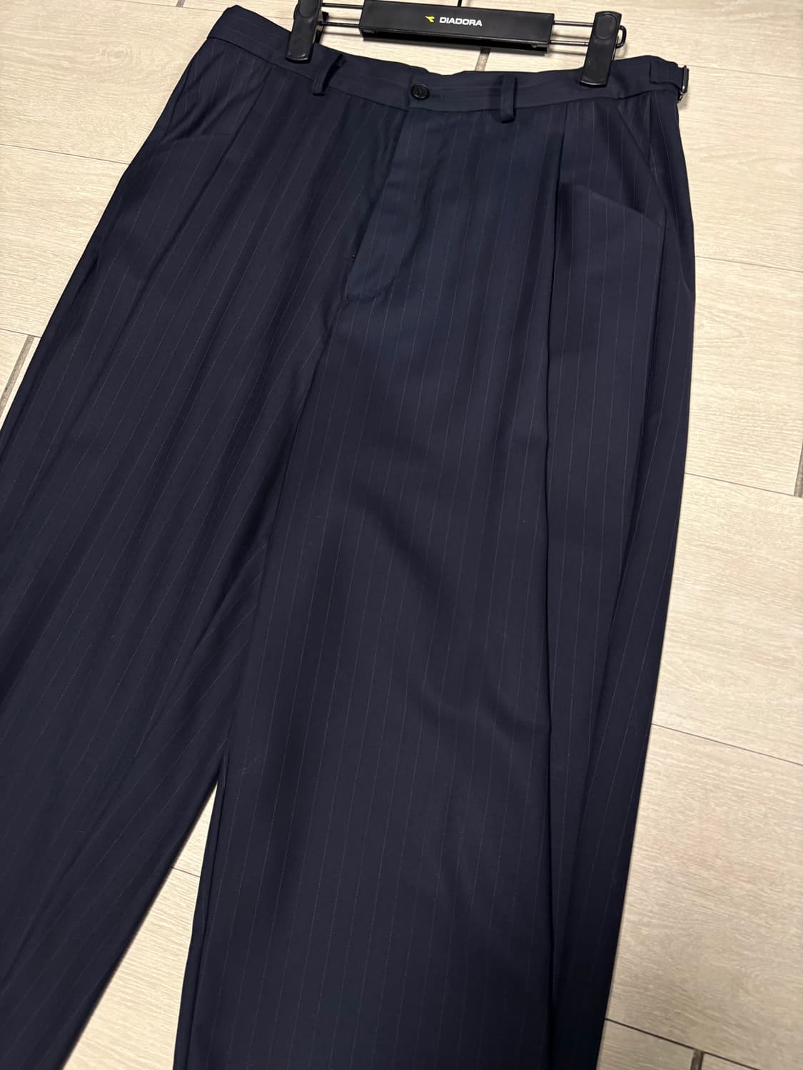 유스 youth 핀스트라이프 와이드 슬랙스 상품이미지3