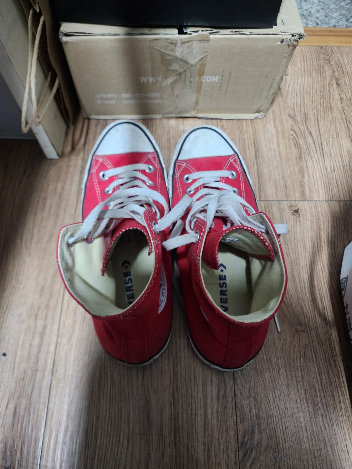 컨버스 척테일러 하이 레드 270사이즈 상품이미지2