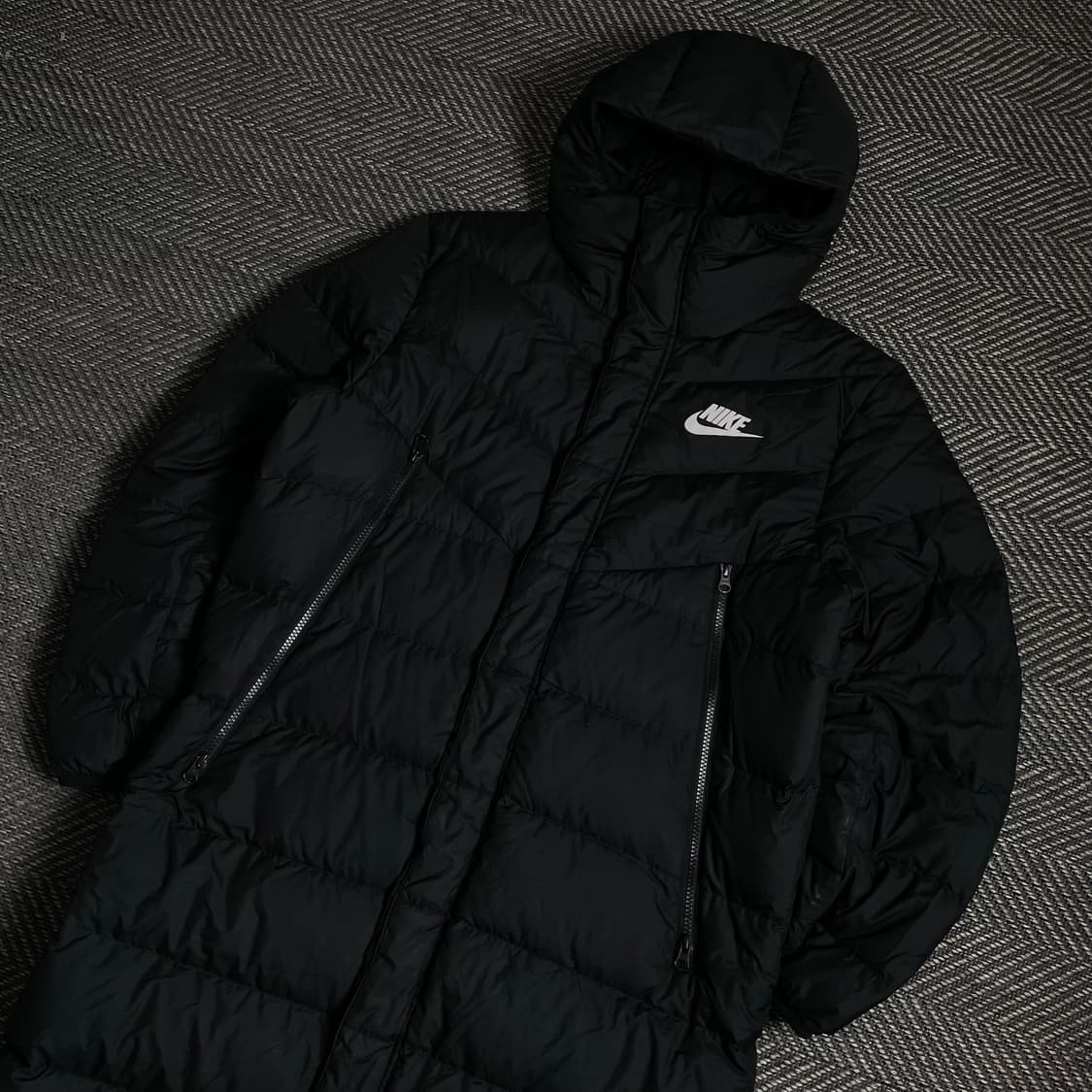 나이키 윈드러너 덕 다운 롱 패딩 자켓 블랙o 4799 상품이미지2