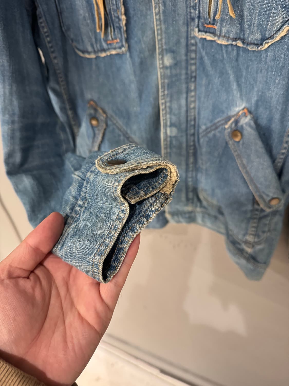 심플리시테 데미지 디테일 데님자켓  상품이미지9