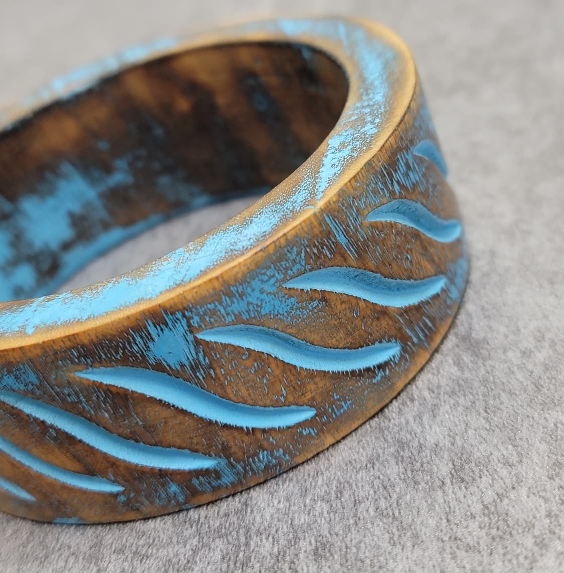 vintage wood bangle 상품이미지3