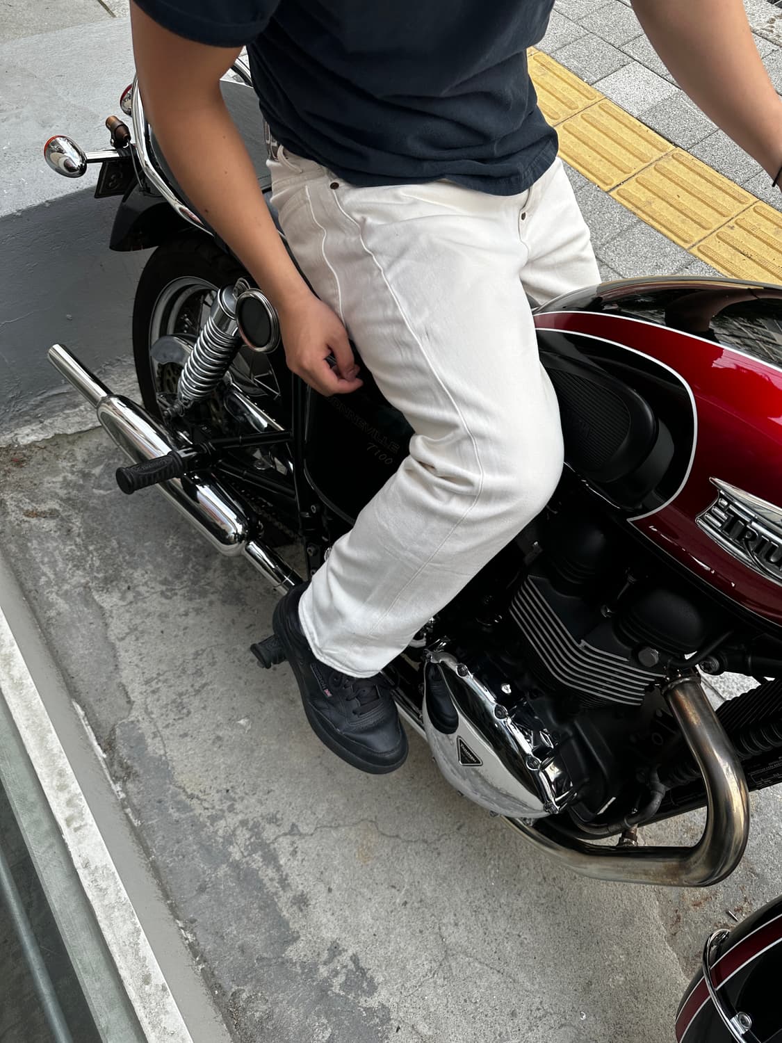 Lee 101 White Denim Pants 상품이미지2