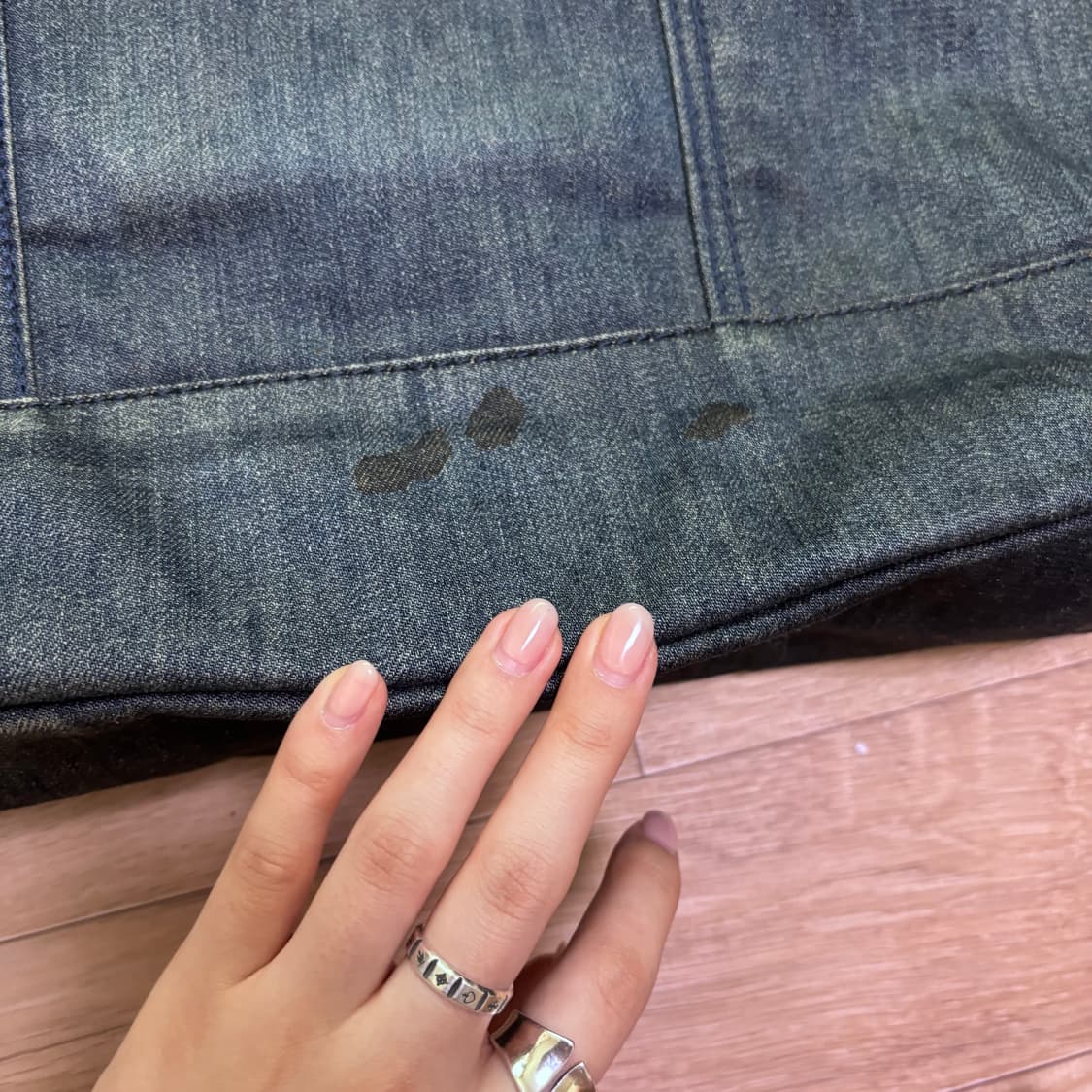 디젤 빈티지 진청 데님 토트백 상품이미지5