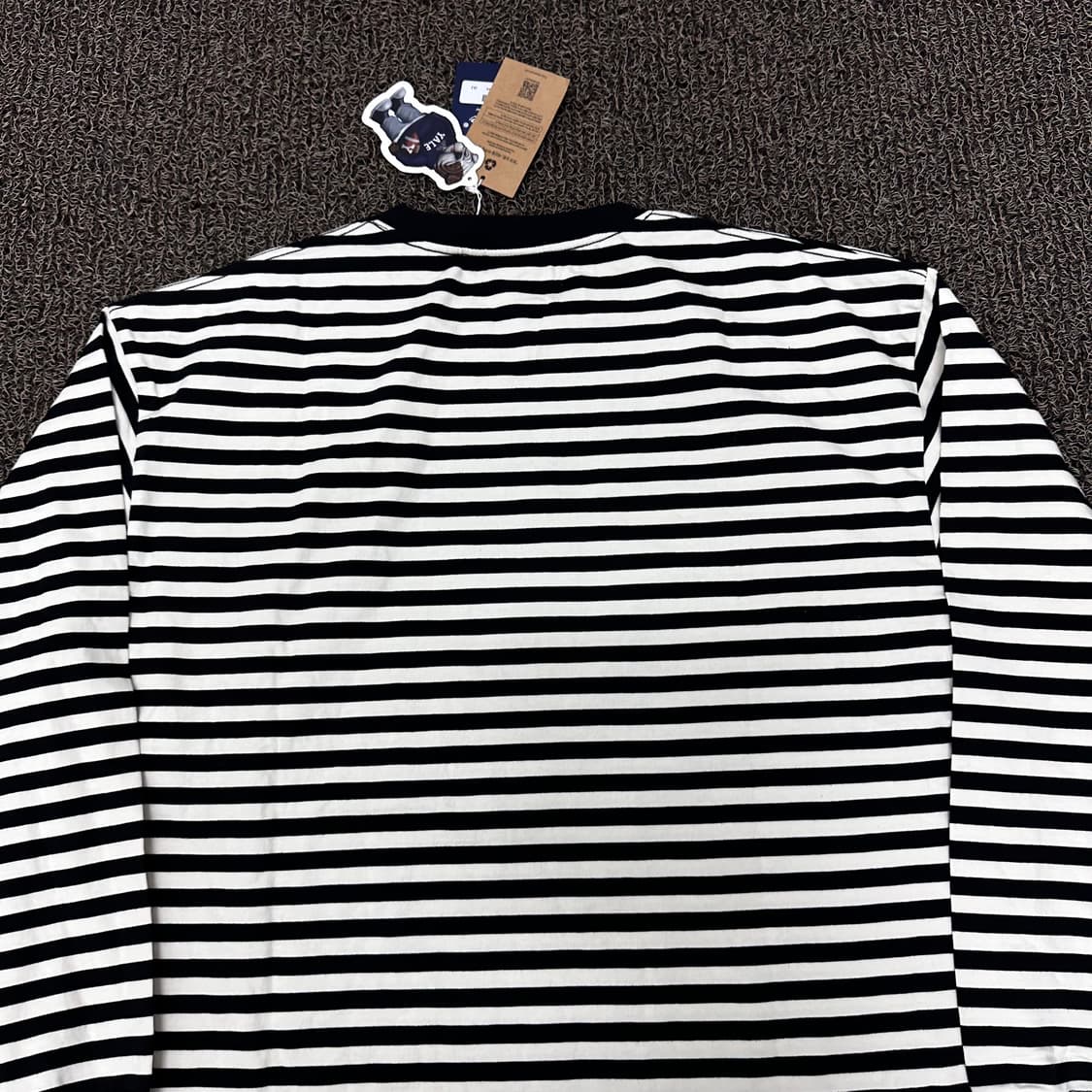 [새상품] YALE 예일 스트라이프 긴팔티셔츠 L 상품이미지6