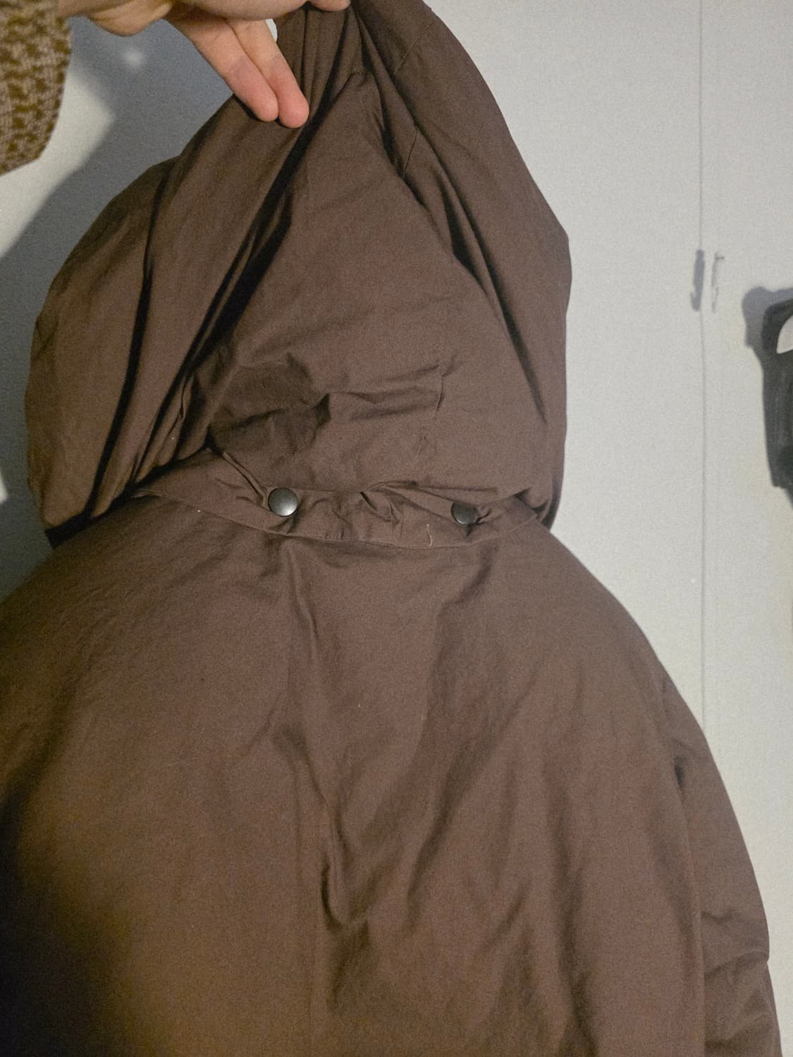 나나서카 후드 크롭 다운 패딩 상품이미지4