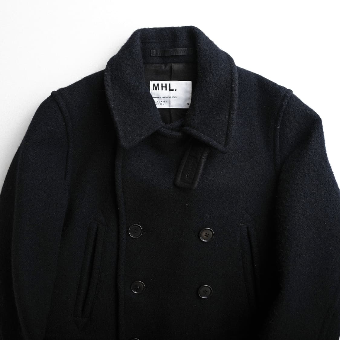 MHL 울 피 코트 - 네이비 S 사이즈  ( 추천 44-55 ) 상품이미지2