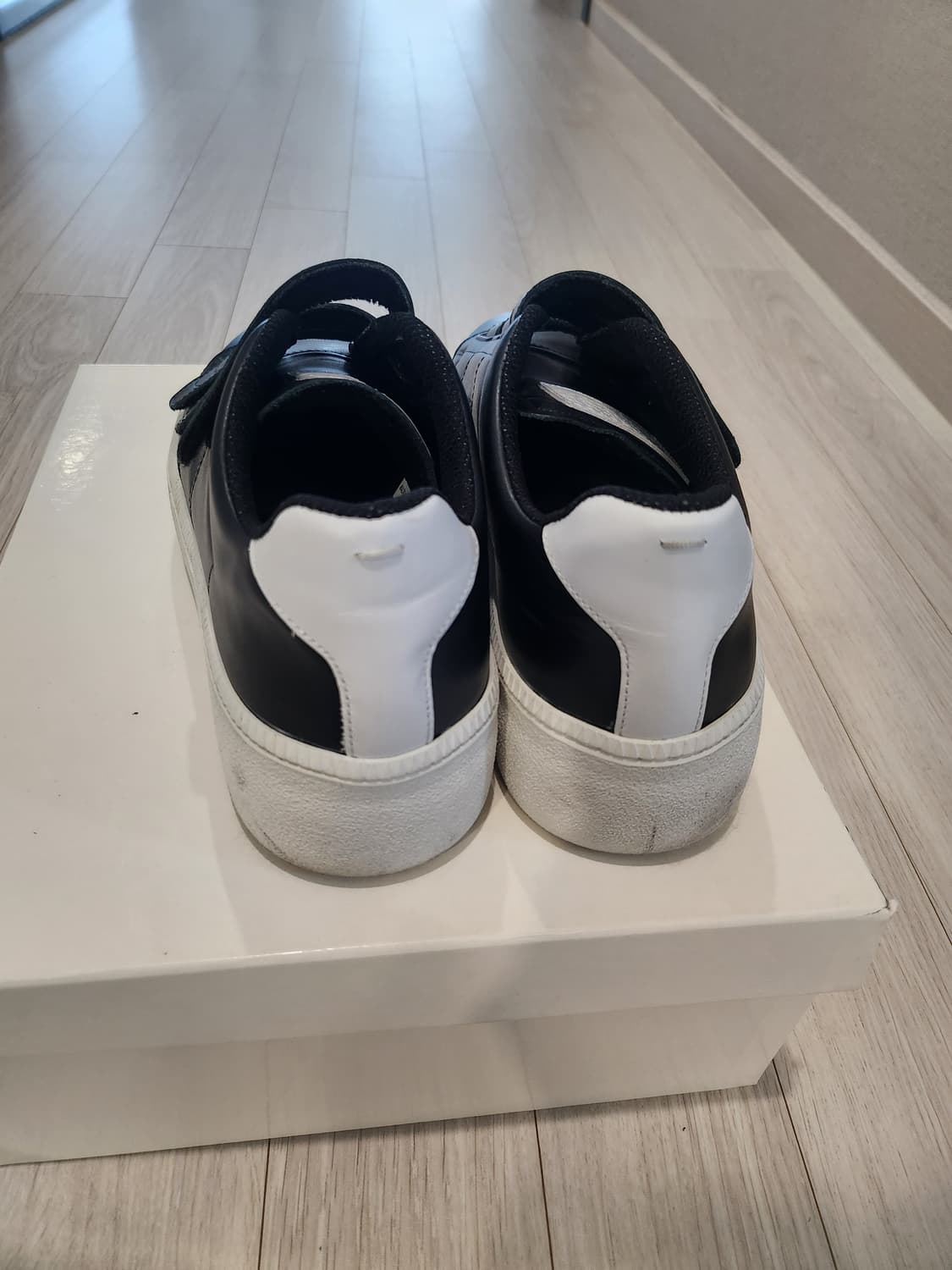 메종마르지엘라 벨크로 가죽스니커즈 41 굽5cm 상품이미지3